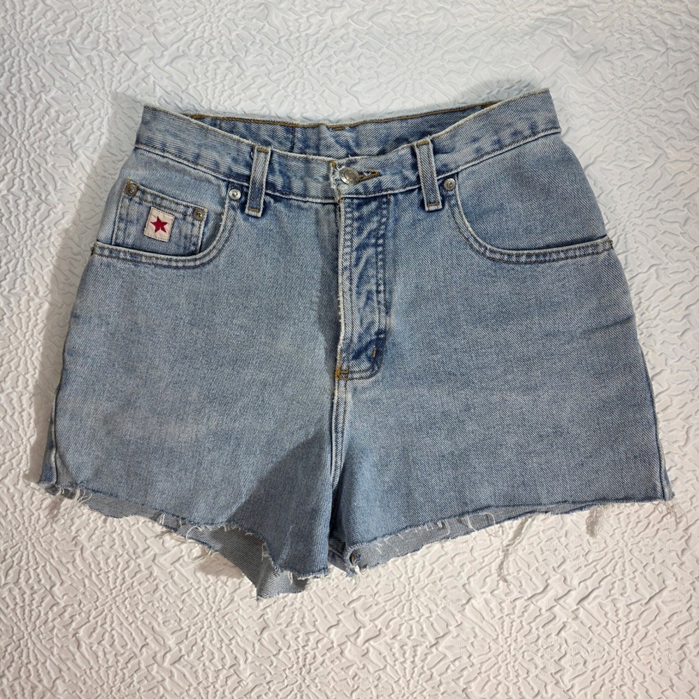 Vintage Rockies Denim Shorts Light Wash High Rise Cut Offs Relaxed Size 7